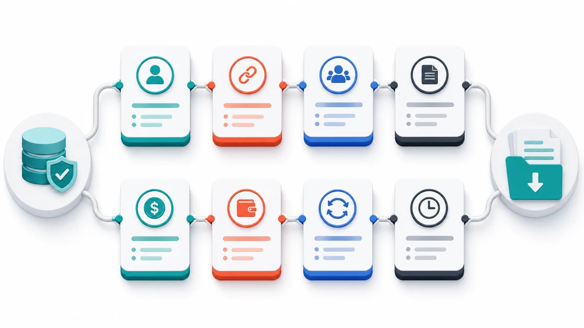 Four portability outcomes for affiliate data fields