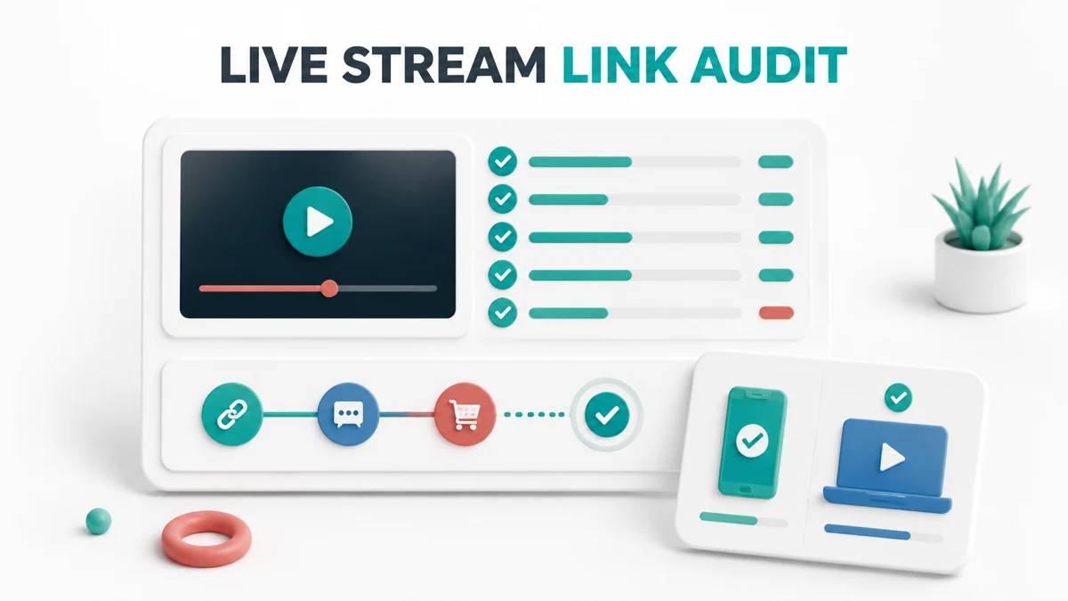 Live Stream Affiliate Link Placement Audit Template 2026
