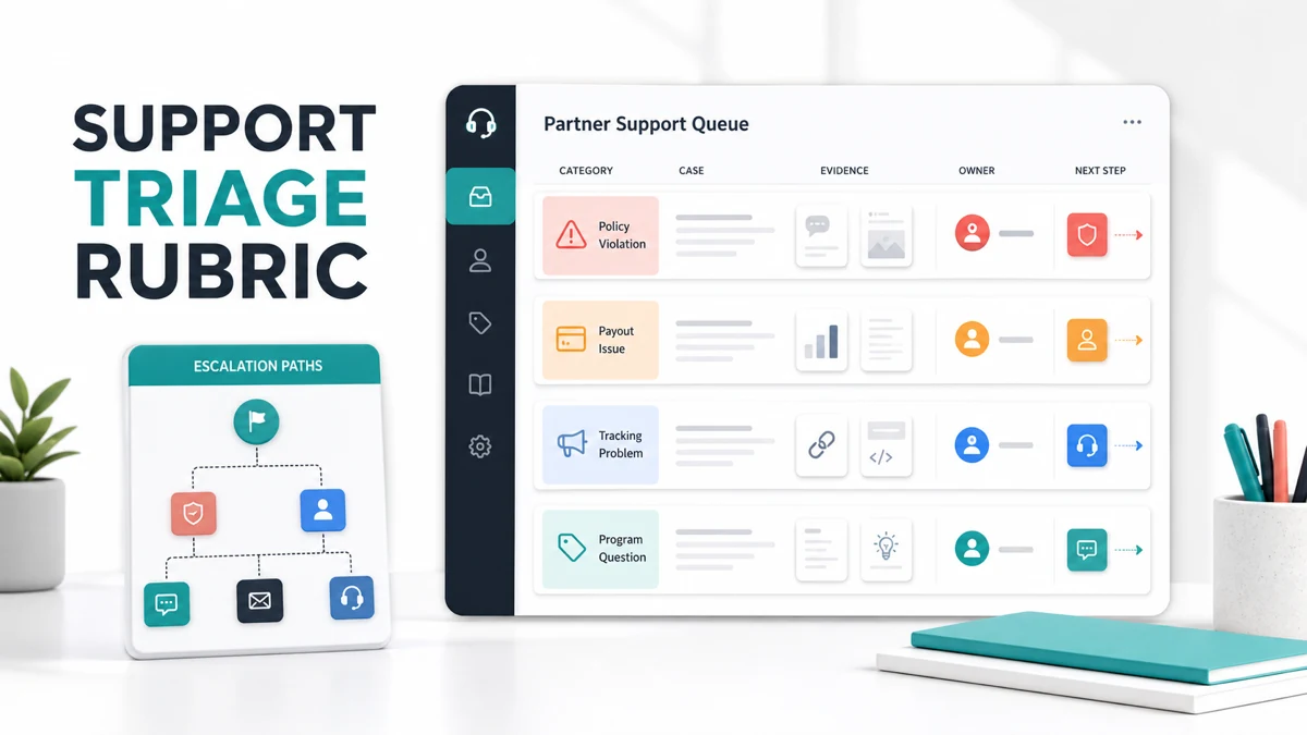 Affiliate Support Ticket Triage Rubric for SaaS Teams
