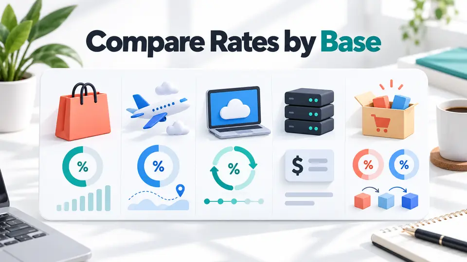 Affiliate commission rates by industry: compare retail, travel, software, and service offers
