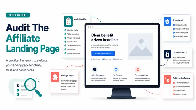 Affiliate Landing Page Conversion Audit: 10 Creator Checks
