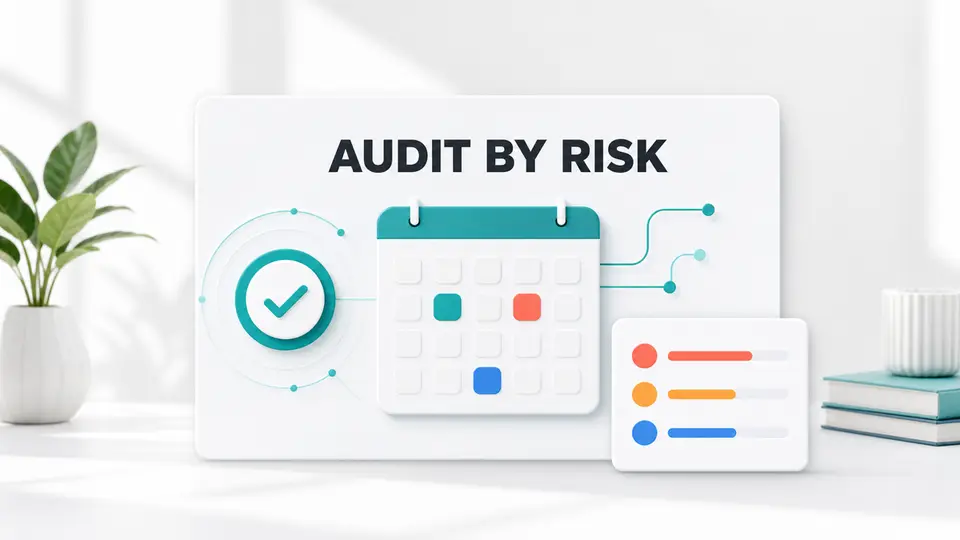 Affiliate link audit frequency calendar organized by traffic revenue and risk