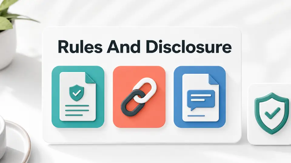 Twelve affiliate redirect checks covering permission, response codes, tracking, disclosure, markup, and maintenance