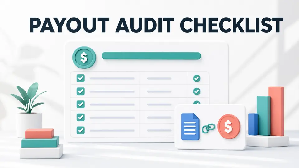Affiliate payout audit checklist connecting SaaS billing events, commissions, and payment evidence