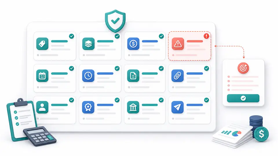 Twelve payout exception log fields from detection through verified settlement