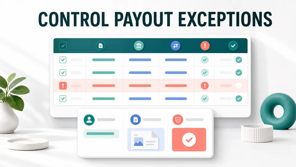 Affiliate payout reconciliation exception log for SaaS finance teams