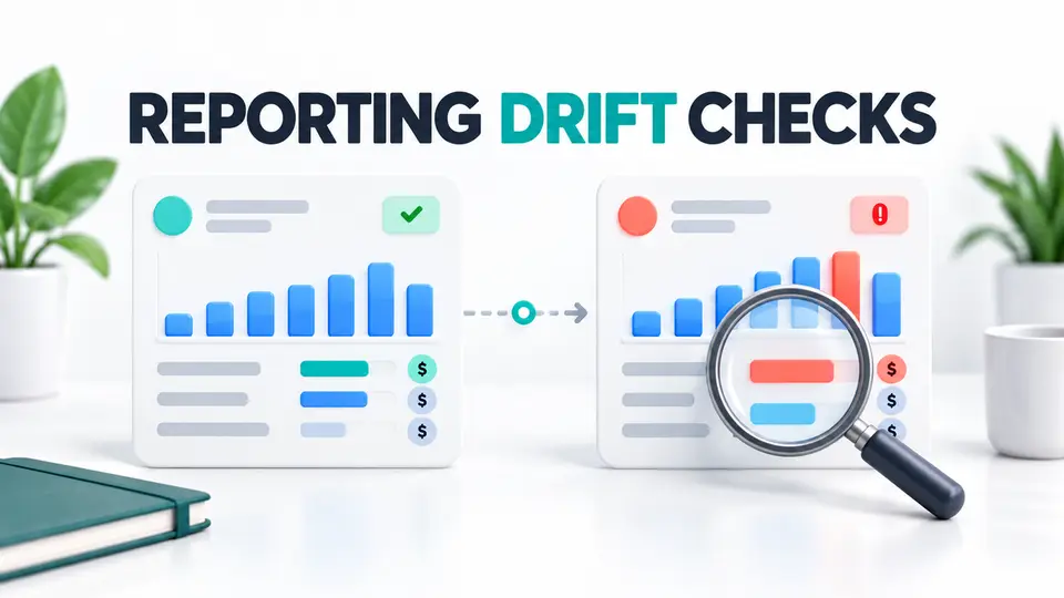 Affiliate reporting discrepancies checklist comparing two publisher report snapshots
