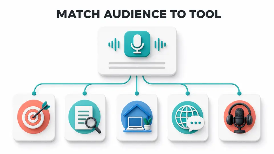 Audience fit map for five AI meeting assistant affiliate programs