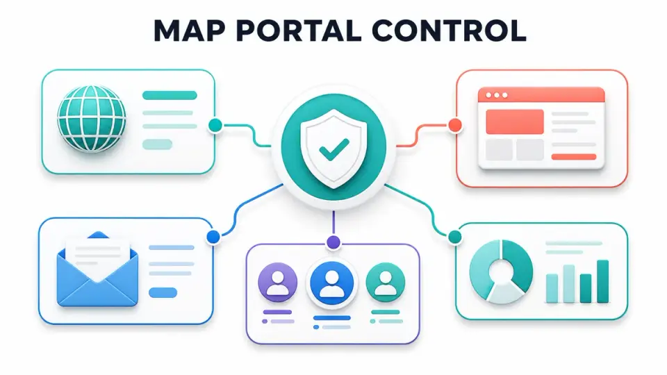 White label portal requirements across domain identity access and support