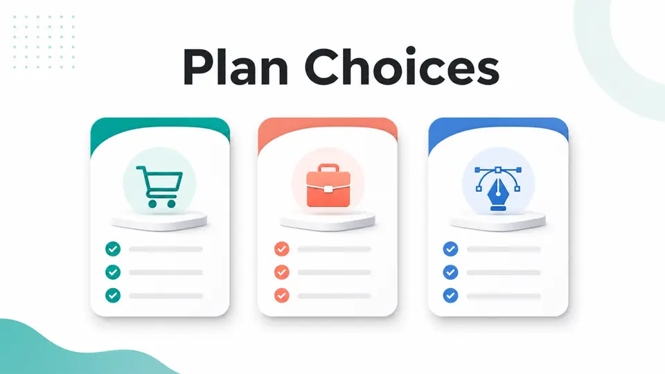 Plan choices graphic for the Fiverr affiliate program review