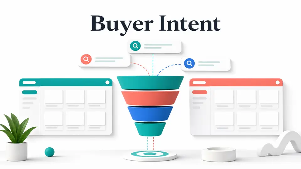 Buyer intent graphic for the Fiverr vs Upwork affiliate program comparison