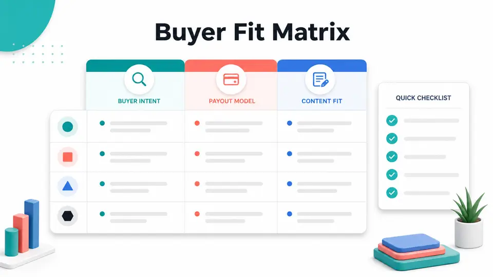 Buyer fit matrix for freelance marketplace affiliate programs 2026