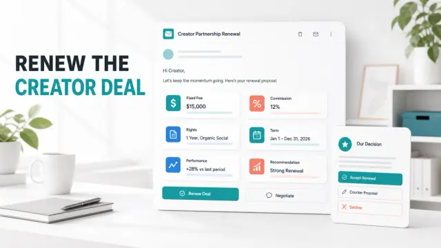 Hybrid Creator Deal Renewal Email Templates for Brands