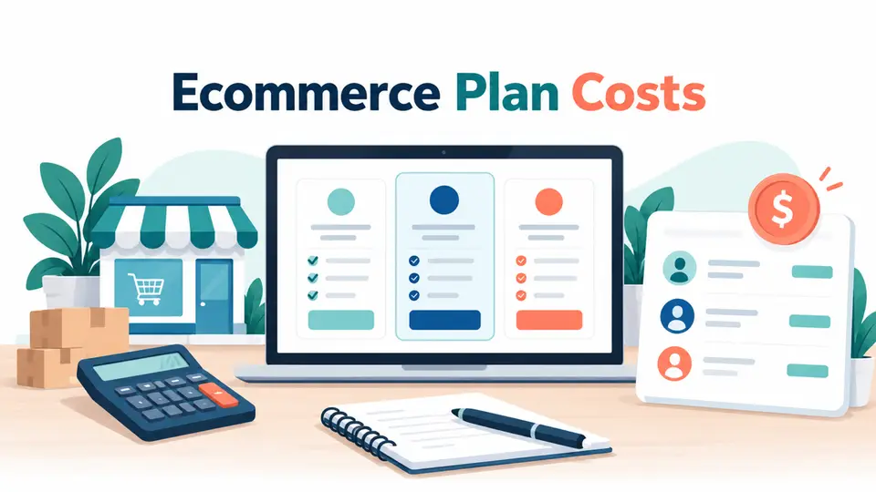 An ecommerce operator reviews impact.com plan costs on a clean pricing worksheet