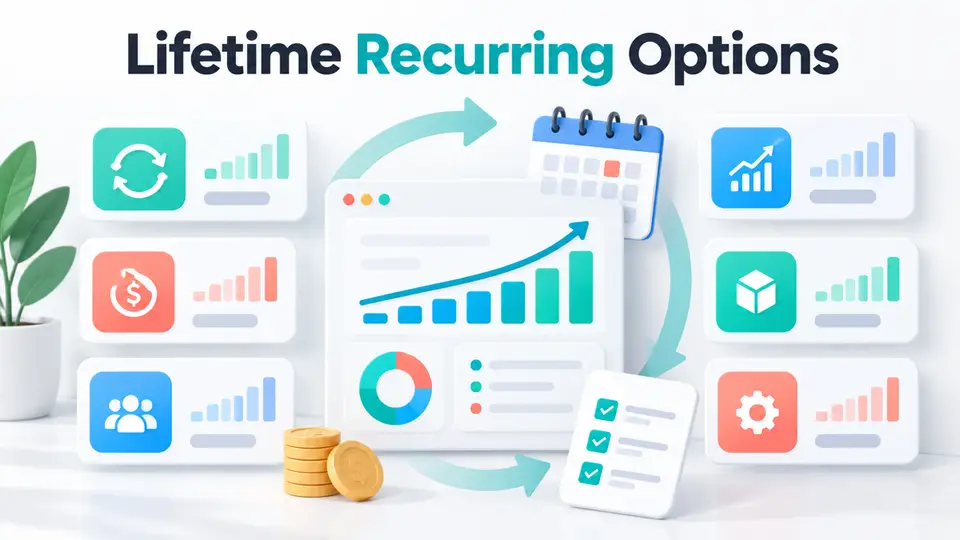 Six lifetime recurring affiliate programs compared by payout period and audience fit