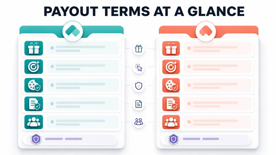 Lovable and Base44 affiliate payout terms comparison