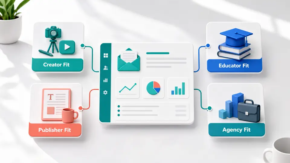 Audience fit graphic for newsletter platform affiliate programs