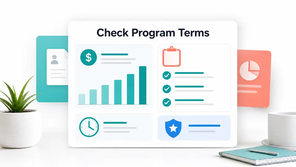 Commission verification graphic for no code builder programs