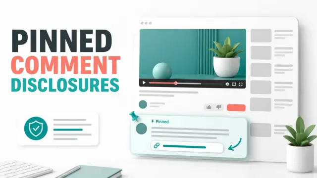 Pinned Comment Affiliate Disclosure Examples for YouTube