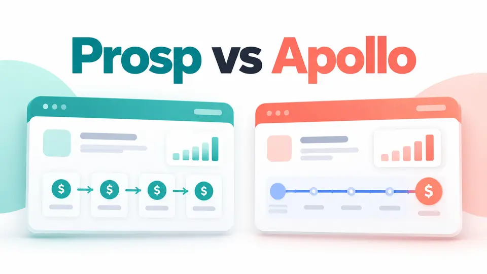 Prosp vs Apollo affiliate program comparison for outbound sales creators