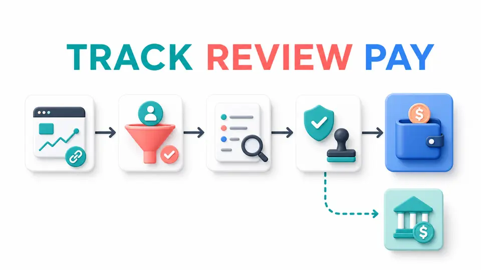 Refgrow affiliate setup and payout workflow from tracking to payment