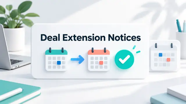 Deal Registration Extension Notice Examples for SaaS