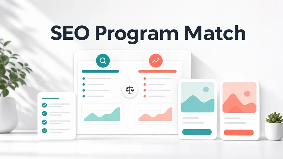 Semrush vs Ahrefs affiliate program comparison shown as a clean SEO program dashboard