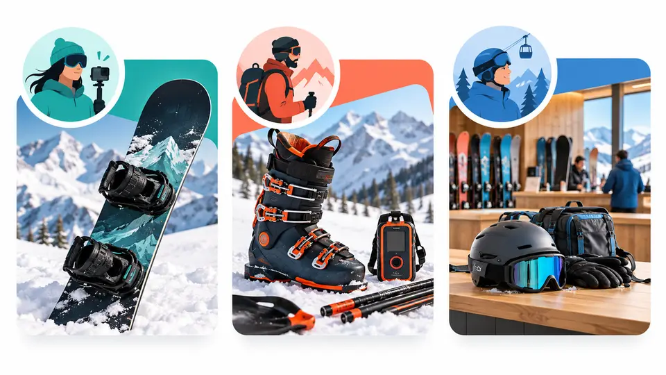 Snow creators plan content around equipment, rental decisions, and mountain trips