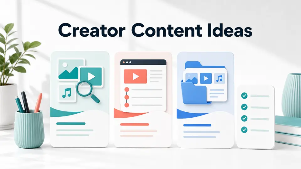 Creator content ideas for stock media affiliate programs