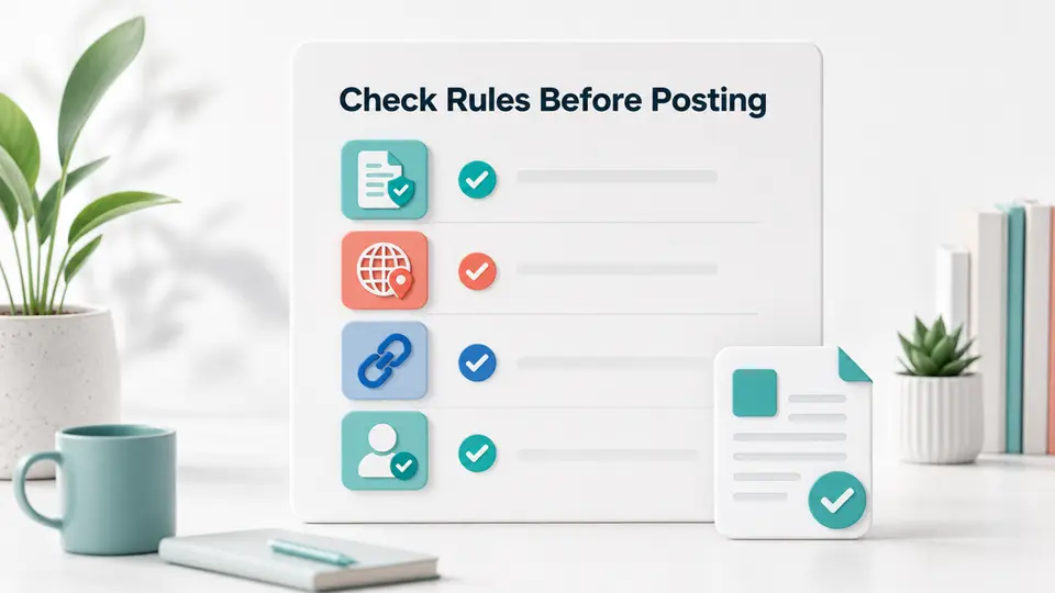 Affiliate link pre-publish checklist covering disclosure, destination, rules, value, and tracking