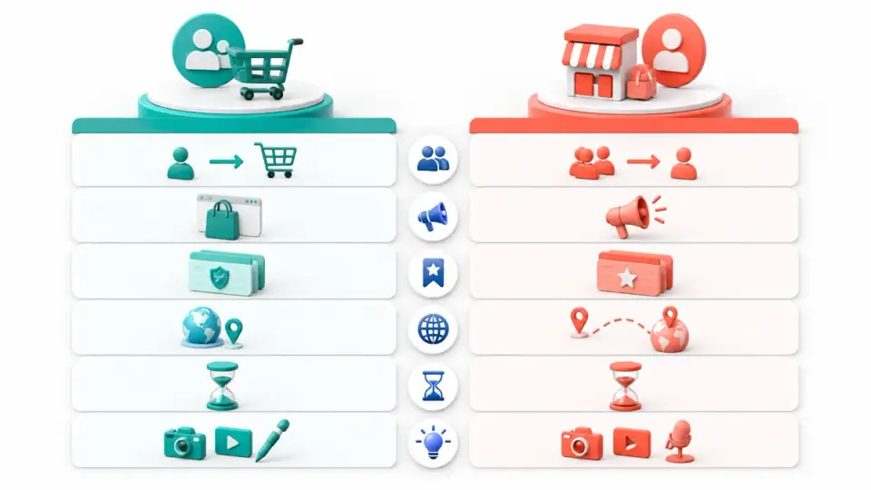 Affiliate earning path map separating Whop offer referrals, Whop business referrals, and Shopify merchant referrals