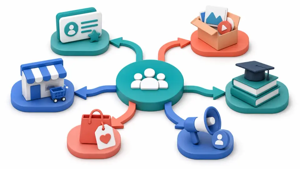 Decision matrix matching digital offer buyers and store founders to the right affiliate path