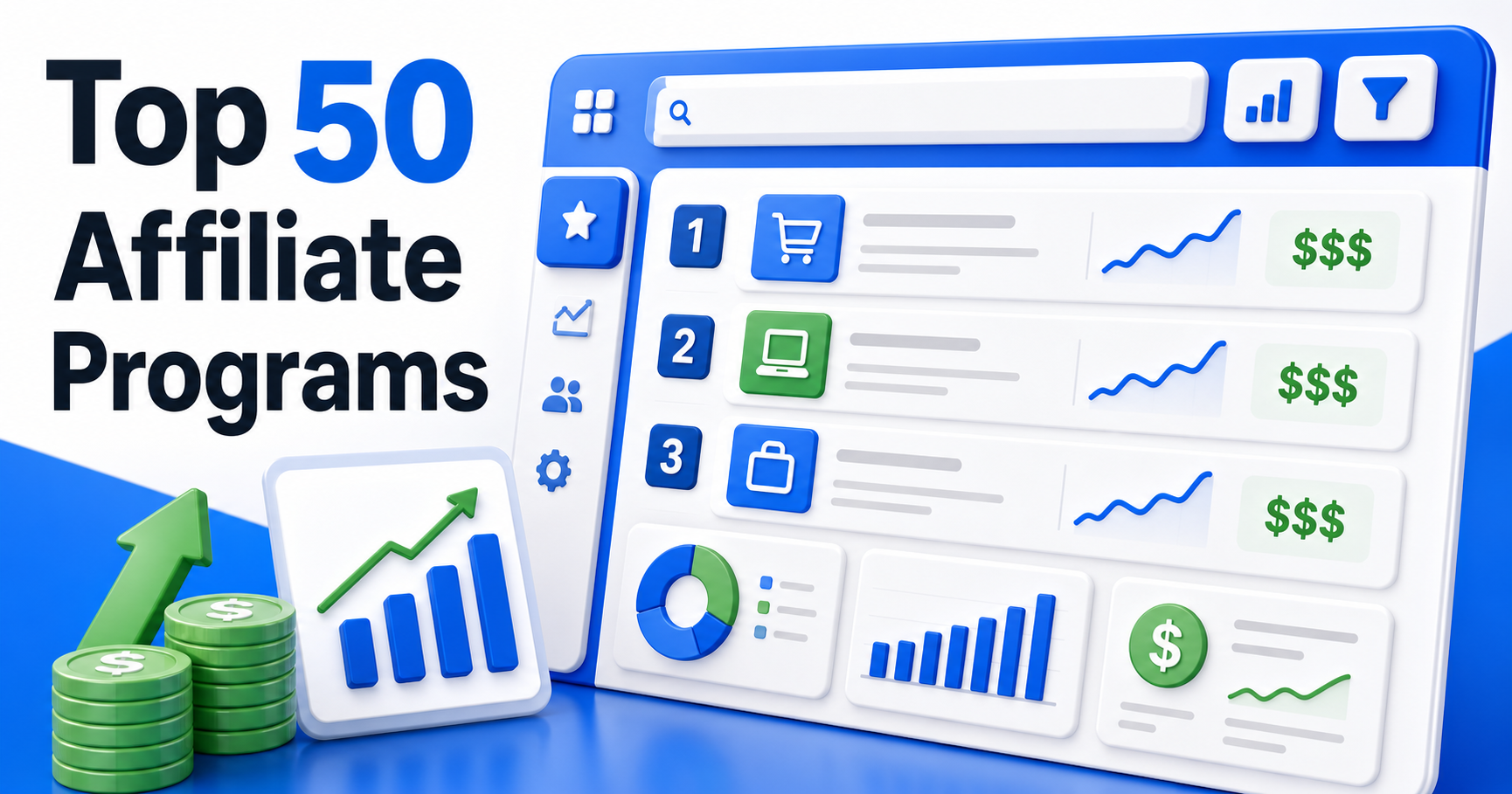 Top 50 Affiliate Programs in 2026: Best Programs for Creators, SaaS, Ecommerce, and Marketers